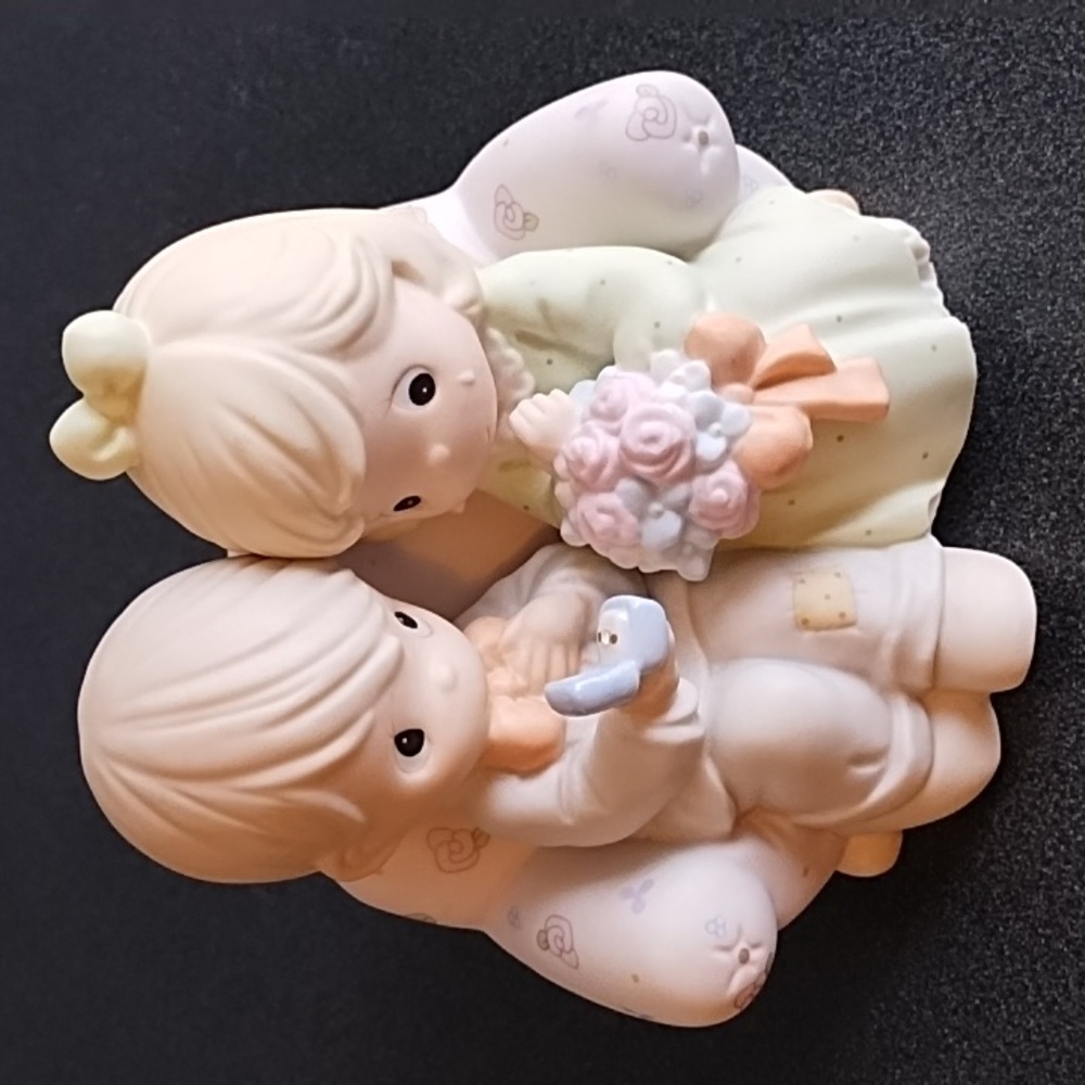 Precious Moments "Say I Do" and "I Still Do" Porcelain Figurines - Picture 2 of 11